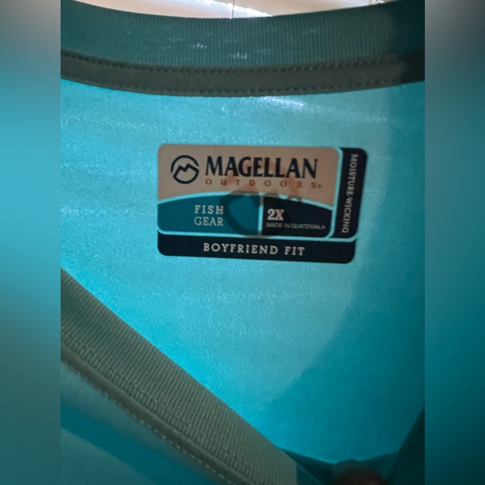 Blue Magellan Fishing long sleeve shirt. Only worn once!